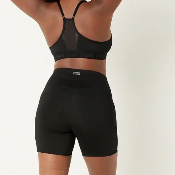 Vs Pink Ultimate High Waist 6" Bike Short With Mesh - Picture 4 of 11